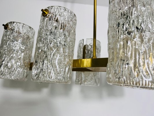 Mid-Century Modern Brass 8-Arm Chandelier, 1960s-PUK-2022201