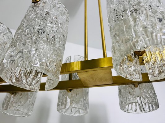 Mid-Century Modern Brass 8-Arm Chandelier, 1960s-PUK-2022201