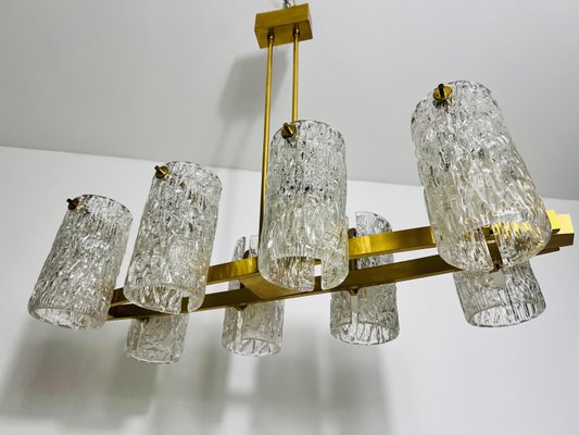 Mid-Century Modern Brass 8-Arm Chandelier, 1960s-PUK-2022201