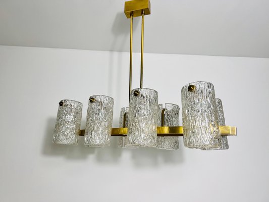 Mid-Century Modern Brass 8-Arm Chandelier, 1960s-PUK-2022201