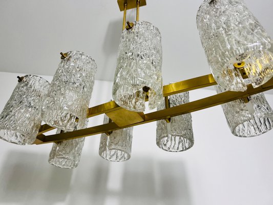 Mid-Century Modern Brass 8-Arm Chandelier, 1960s-PUK-2022201