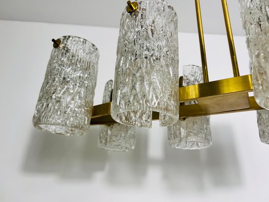 Mid-Century Modern Brass 8-Arm Chandelier, 1960s-PUK-2022201