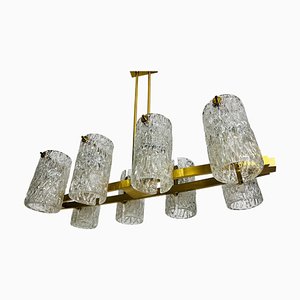 Mid-Century Modern Brass 8-Arm Chandelier, 1960s-PUK-2022201