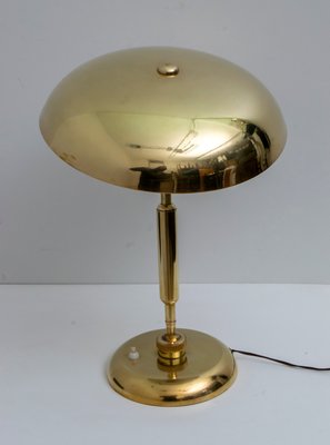 Mid-Century Modern Brass Adjustable Table Lamp by Giovanni Michelucci for Lariolux, 1940s-FER-786552