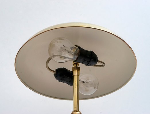 Mid-Century Modern Brass Adjustable Table Lamp by Giovanni Michelucci for Lariolux, 1940s-FER-786552