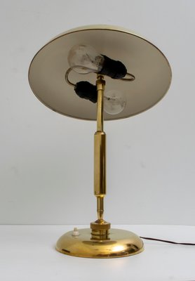 Mid-Century Modern Brass Adjustable Table Lamp by Giovanni Michelucci for Lariolux, 1940s-FER-786552