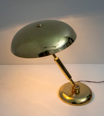 Mid-Century Modern Brass Adjustable Table Lamp by Giovanni Michelucci for Lariolux, 1940s-FER-786552