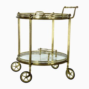 Mid-Century Modern Brass and Glass Bar Cart by Cesare Lacca, Italy, 1950s-OT-2027823