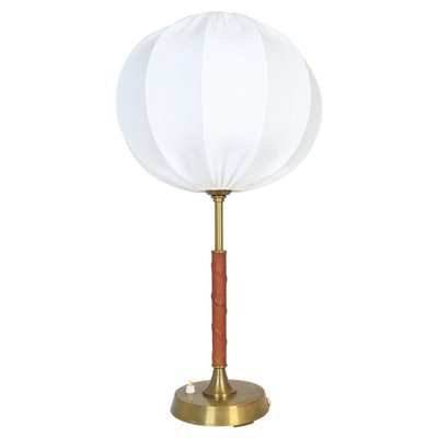 Mid-Century Modern Brass and Metal Table Lamp from Ewå, Sweden, 1950s-UYK-1287397