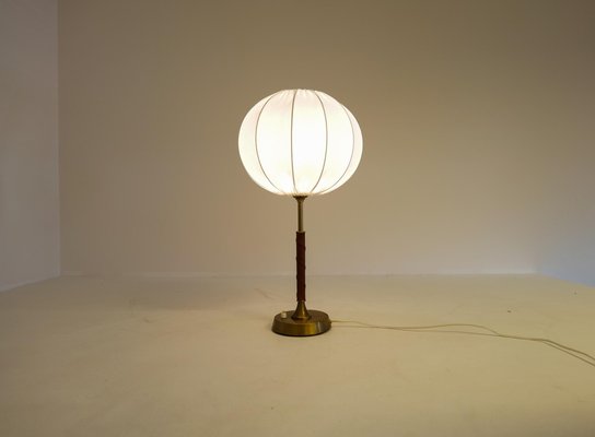 Mid-Century Modern Brass and Metal Table Lamp from Ewå, Sweden, 1950s-UYK-1287397