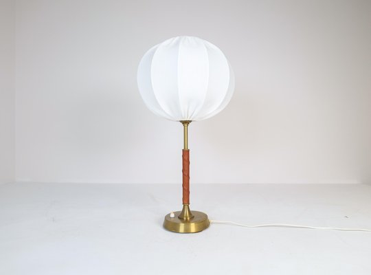 Mid-Century Modern Brass and Metal Table Lamp from Ewå, Sweden, 1950s-UYK-1287397