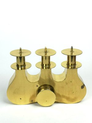 Mid-Century Modern Brass Candelabra by by Maria Magyarcsak, 1960s-UWE-1351132