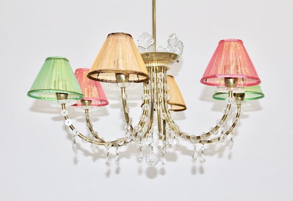 Mid-Century Modern Brass Chandelier by J. & L. Lobmeyr for J. & L. Lobmeyr-NB-772670