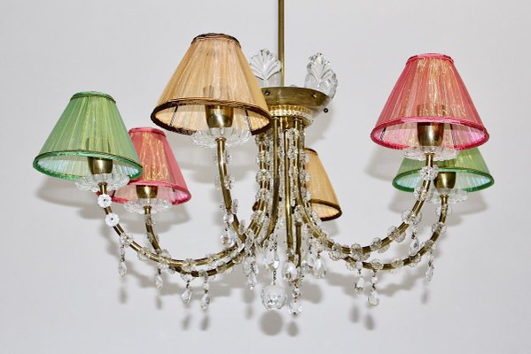 Mid-Century Modern Brass Chandelier by J. & L. Lobmeyr for J. & L. Lobmeyr-NB-772670