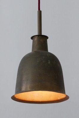 Mid-Century Modern Brass Church Pendant Lamp, Germany, 1950s-WPT-914839