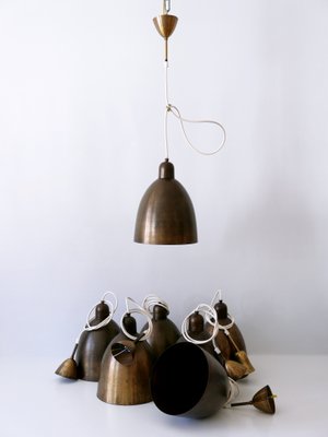 Mid-Century Modern Brass Church Pendant Lamps, Germany, 1950s-WPT-1360198