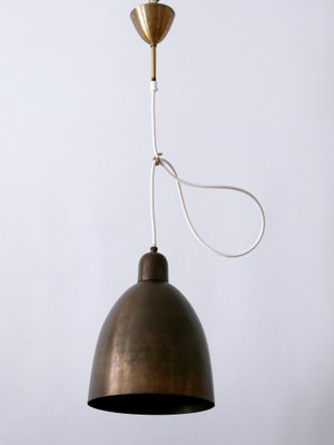 Mid-Century Modern Brass Church Pendant Lamps, Germany, 1950s-WPT-1360198