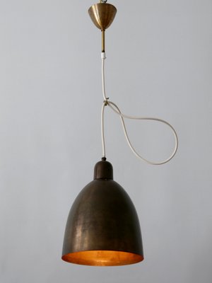 Mid-Century Modern Brass Church Pendant Lamps, Germany, 1950s-WPT-1360198