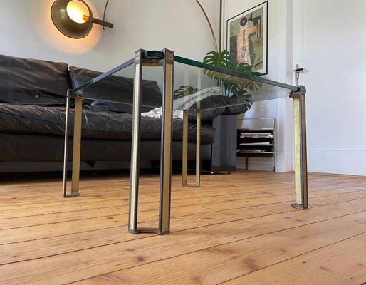 Mid-Century Modern Brass Coffee Table by Peter Ghyczy, 1970s-WSA-968369