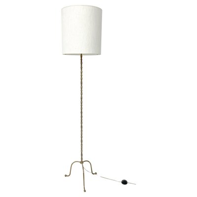 Mid-Century Modern Brass Floor Lamp, 1940s-FGA-1723525