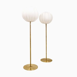 Mid-Century Modern Brass Floor Lamps from Luxus, Sweden, 1970s, Set of 2-UYK-1061323