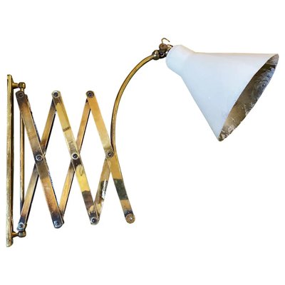 Mid-Century Modern Brass Italian Scissor Lamp in the Style of Stilnovo, 1960s-NMK-1438303