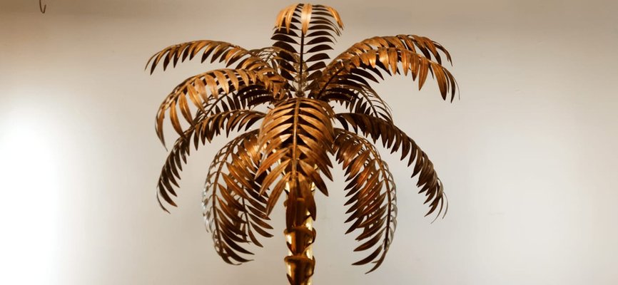 Mid-Century Modern Brass Palm, 1970s-QLH-1122074