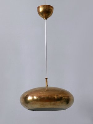 Mid-Century Modern Brass Pendant Lamp by Falkenbergs Belysning, Sweden, 1960s-WPT-2016347