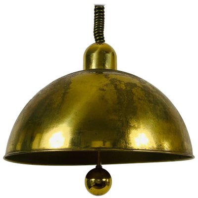 Mid-Century Modern Brass Pendant Lamp from WKR, 1970s, Germany-PUK-826873