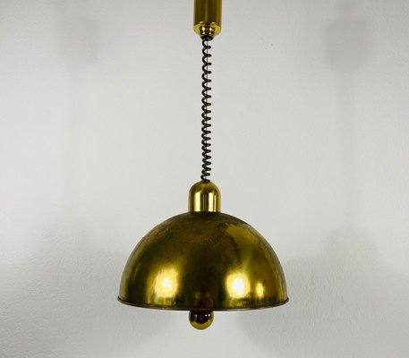 Mid-Century Modern Brass Pendant Lamp from WKR, 1970s, Germany-PUK-826873