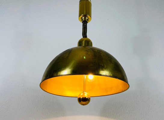 Mid-Century Modern Brass Pendant Lamp from WKR, 1970s, Germany-PUK-826873