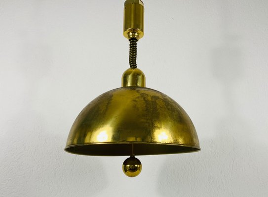 Mid-Century Modern Brass Pendant Lamp from WKR, 1970s, Germany-PUK-826873