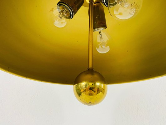 Mid-Century Modern Brass Pendant Lamp from WKR, 1970s, Germany-PUK-826873