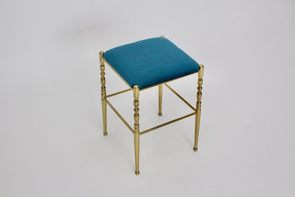 Mid-Century Modern Brass Stool-NB-748649