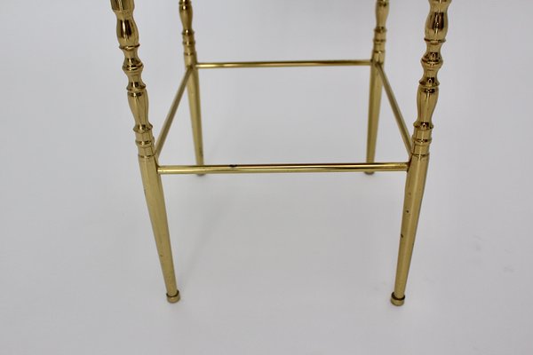 Mid-Century Modern Brass Stool-NB-748649