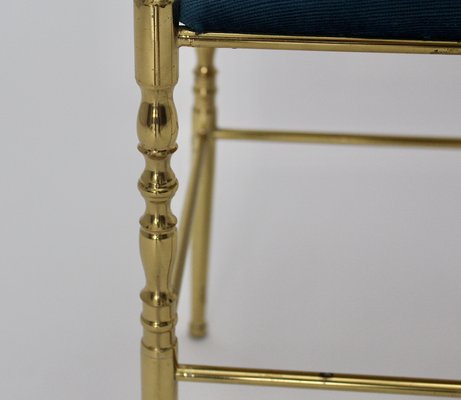 Mid-Century Modern Brass Stool-NB-748649