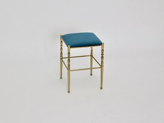 Mid-Century Modern Brass Stool-NB-748649