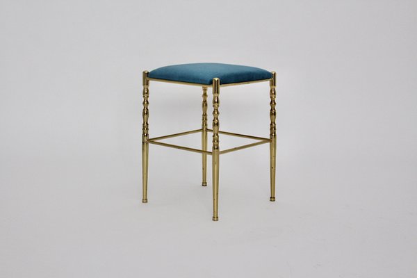 Mid-Century Modern Brass Stool-NB-748649