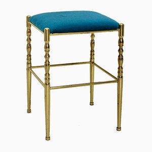 Mid-Century Modern Brass Stool-NB-748649