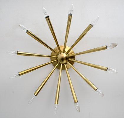 Mid-Century Modern Brass Wall Lamp by Angelo Lelii for Arredoluce, Italy, 1950s-FER-1285349