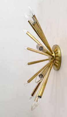 Mid-Century Modern Brass Wall Lamp by Angelo Lelii for Arredoluce, Italy, 1950s-FER-1285349