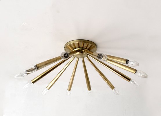 Mid-Century Modern Brass Wall Lamp by Angelo Lelii for Arredoluce, Italy, 1950s-FER-1285349