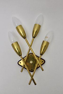 Mid-Century Modern Brass Wall Light, Vienna, 1950s-NB-1320818