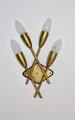 Mid-Century Modern Brass Wall Light, Vienna, 1950s-NB-1320818