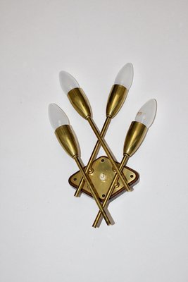 Mid-Century Modern Brass Wall Light, Vienna, 1950s-NB-1320818