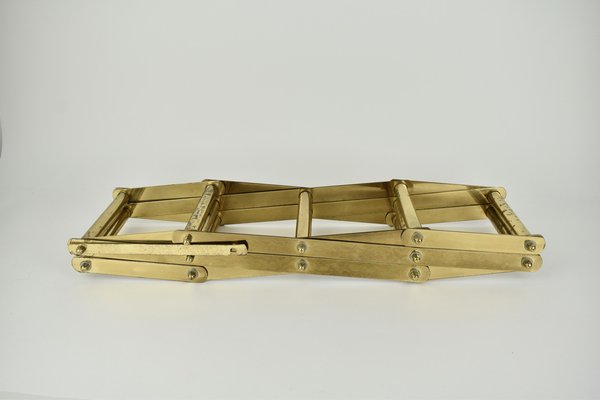 Mid-Century Modern Brass Wine Rack by Caravell-HJP-1793778