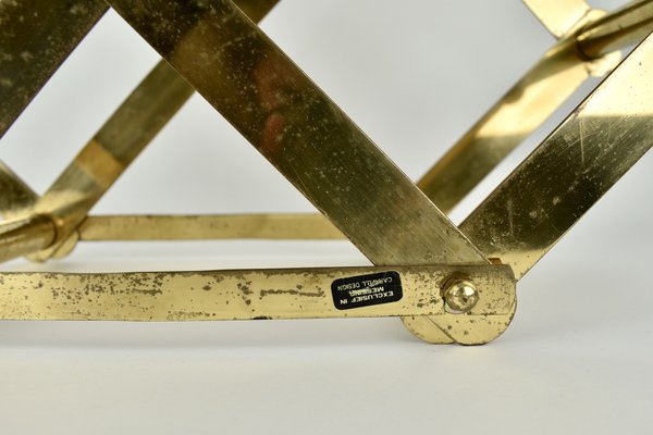 Mid-Century Modern Brass Wine Rack by Caravell-HJP-1793778