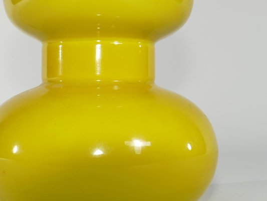 Mid-Century Modern Bright Yellow Glass Table Lamp by Orrefors, 1960s-RUK-1765783