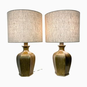 Mid-Century Modern Bronze Table Lamps, Set of 2-FGA-1723526