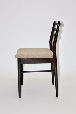 Mid-Century Modern Brown Beech Dining Chairs in the style of Gio Ponti, Italy, 1960s, Set of 6-NB-1322858